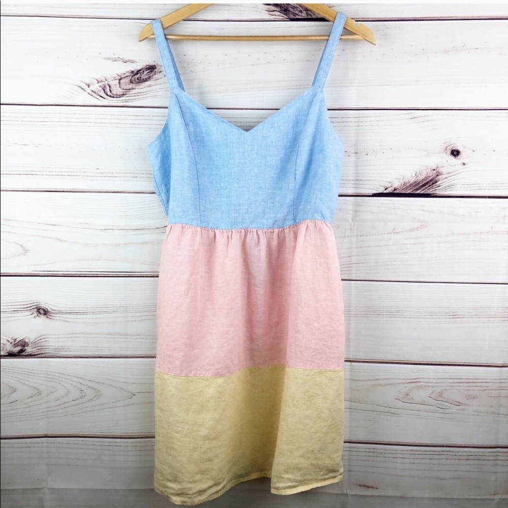 D273 Cynthia Rowley Color Block Sun Dress